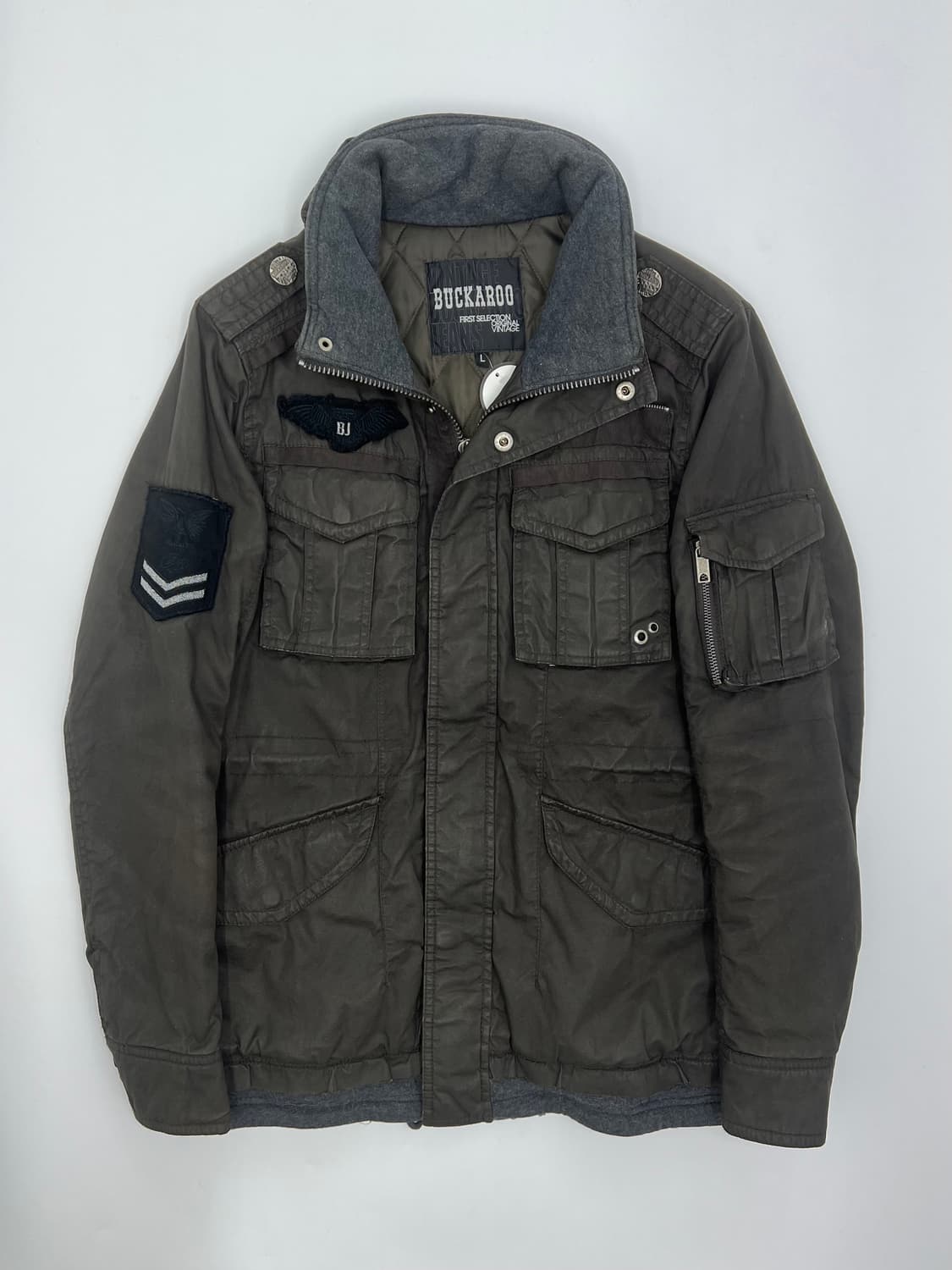 버커루 패치워크 밀리터리 필드자켓 상품이미지1