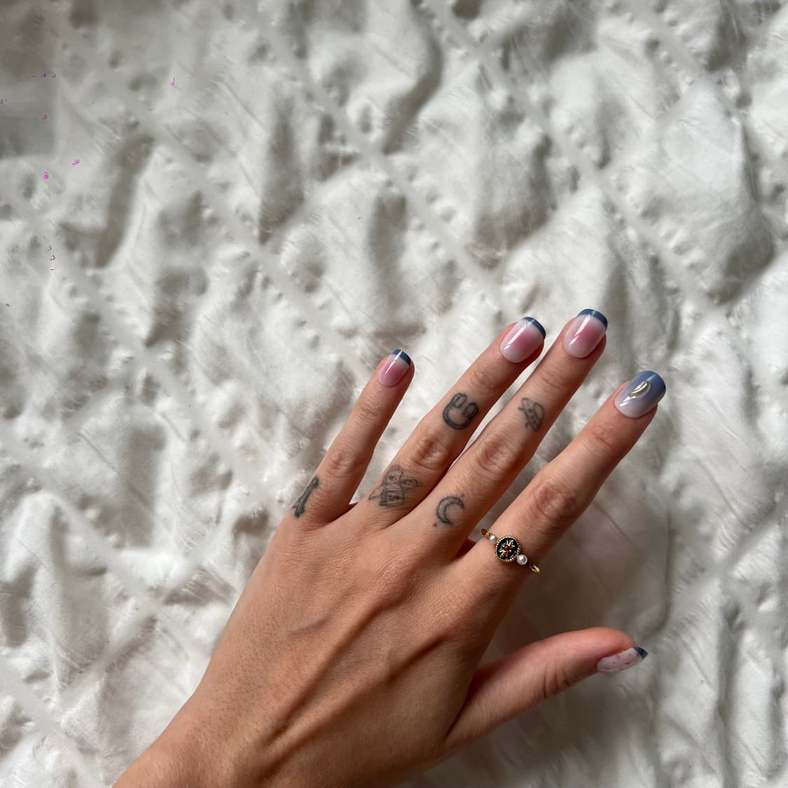 빈티지 진주 블랙 오벌 링 💛 상품이미지3