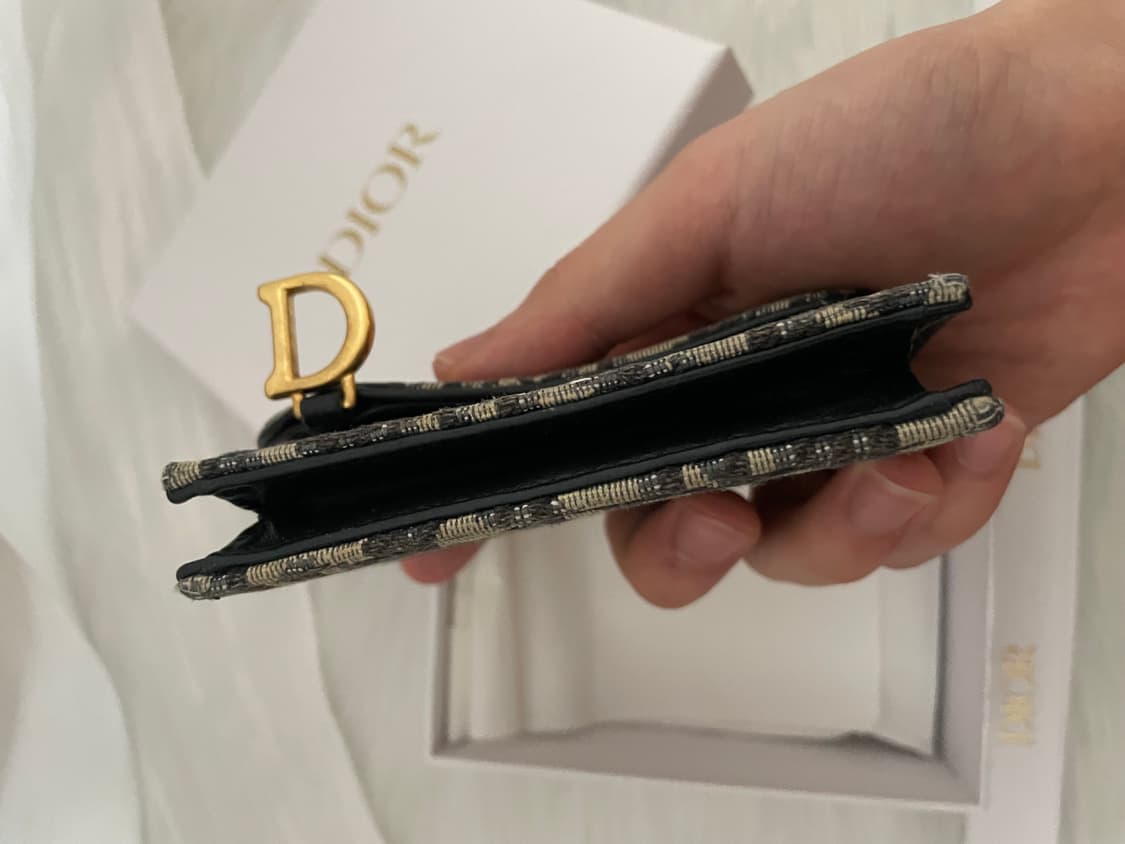 디올 오블리크 새들 카드지갑 베이지 상품이미지2