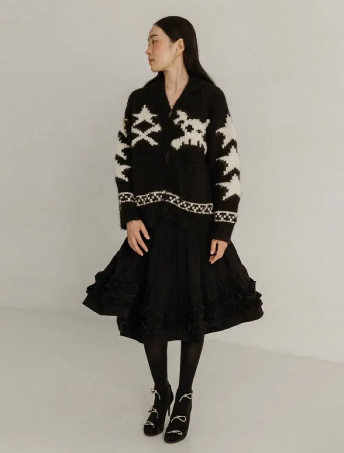 플리즈프로젝트 캉캉 스커트 블랙 상품이미지1