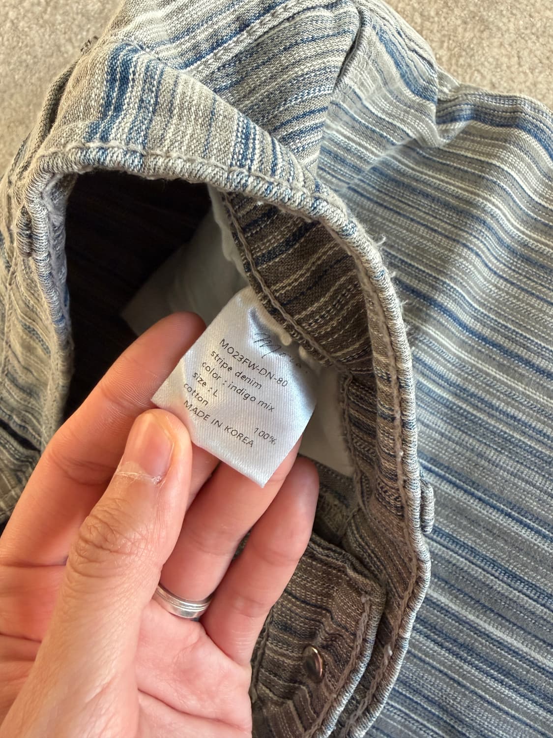 모이아 스트라이프 데님팬츠 상품이미지4