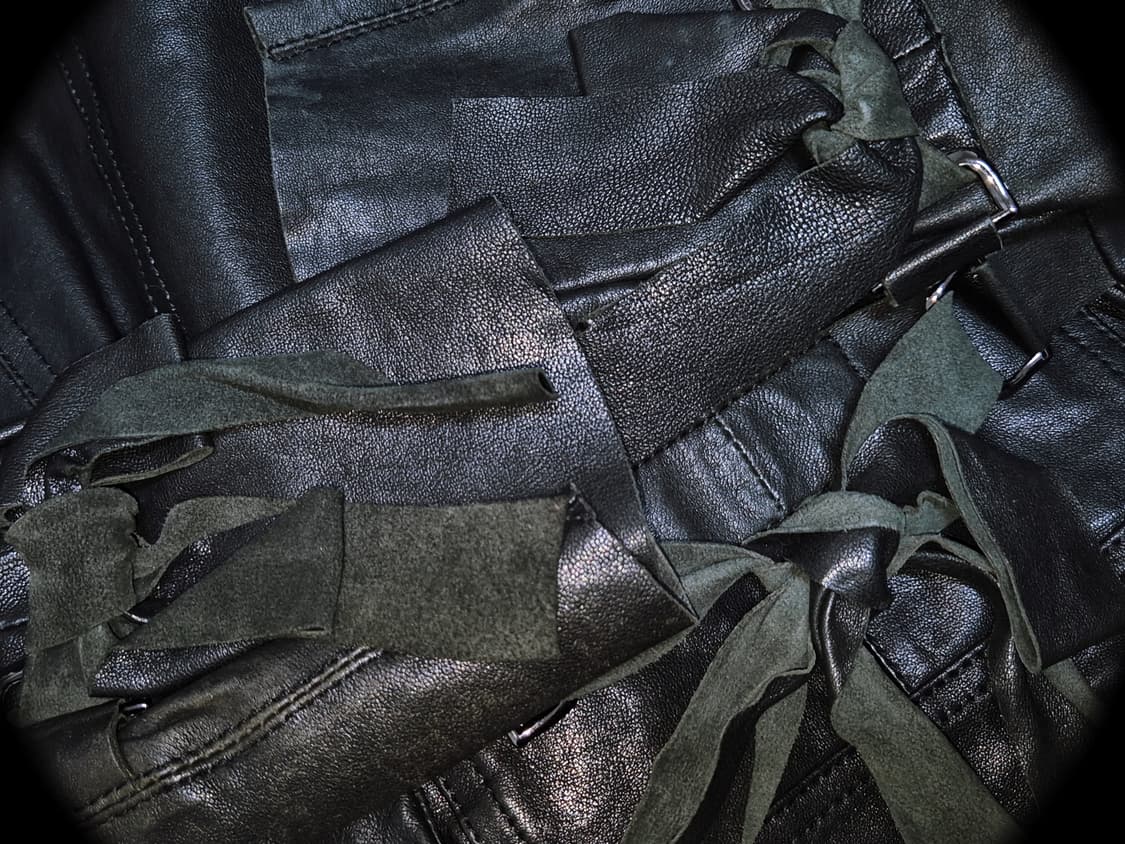 Vintage Deep Green Ribbon strap leather  상품이미지2