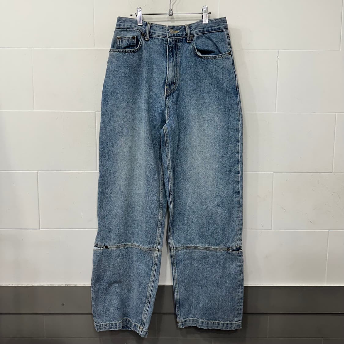 PHYPS 디테일 와이드 데님 상품이미지1