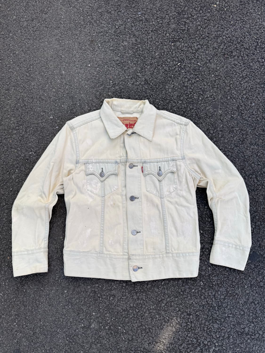 00’s Levi’s 빈티지 70901 크림 데님자켓 상품이미지2