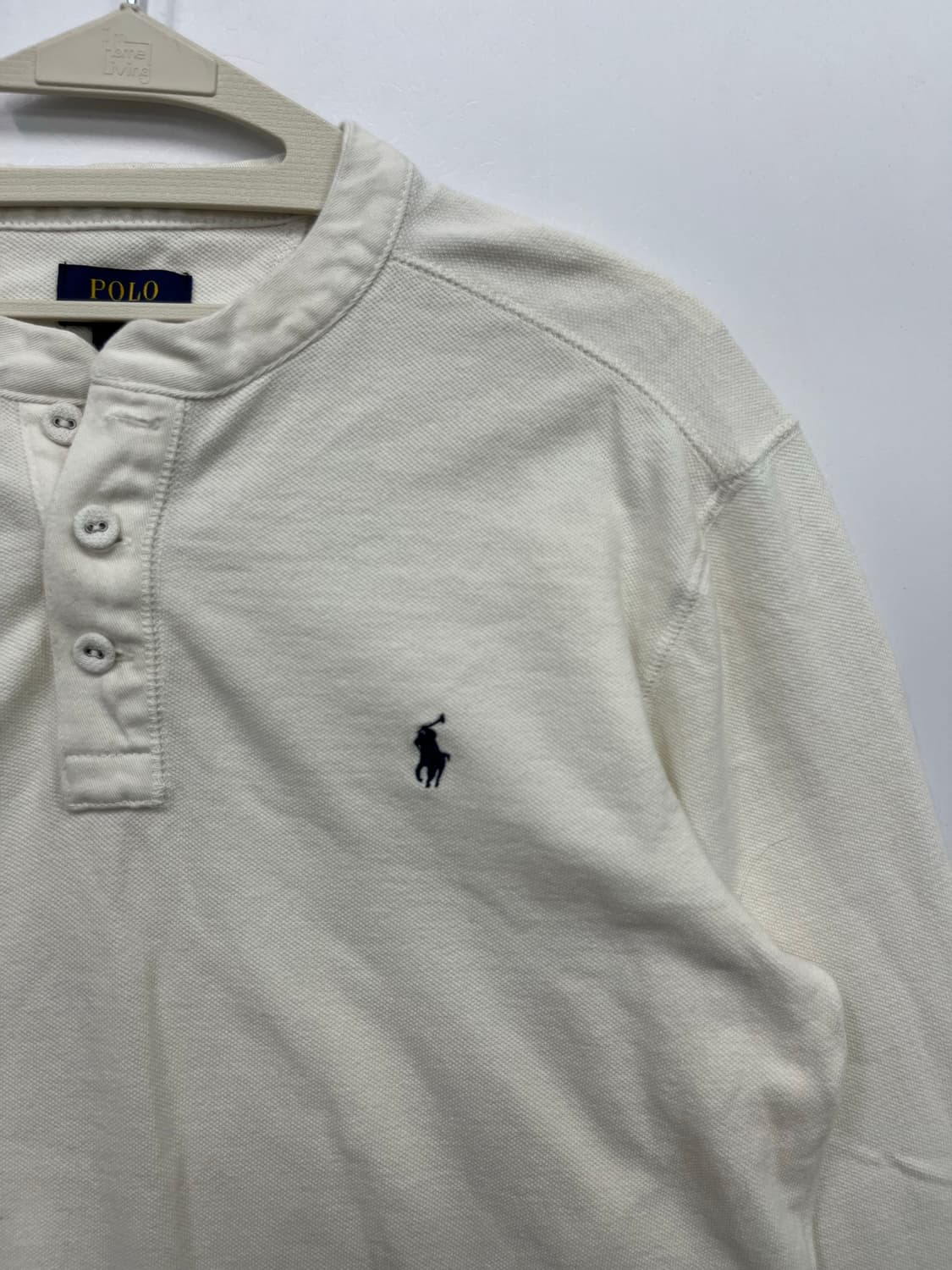 폴로 아이보리 헨리넥 긴팔티  상품이미지2