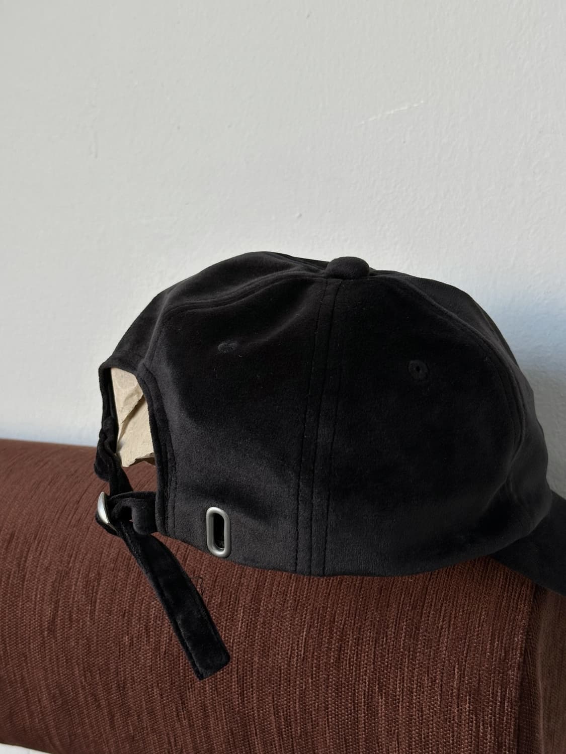 Design velour touch 6 panel cap 상품이미지5