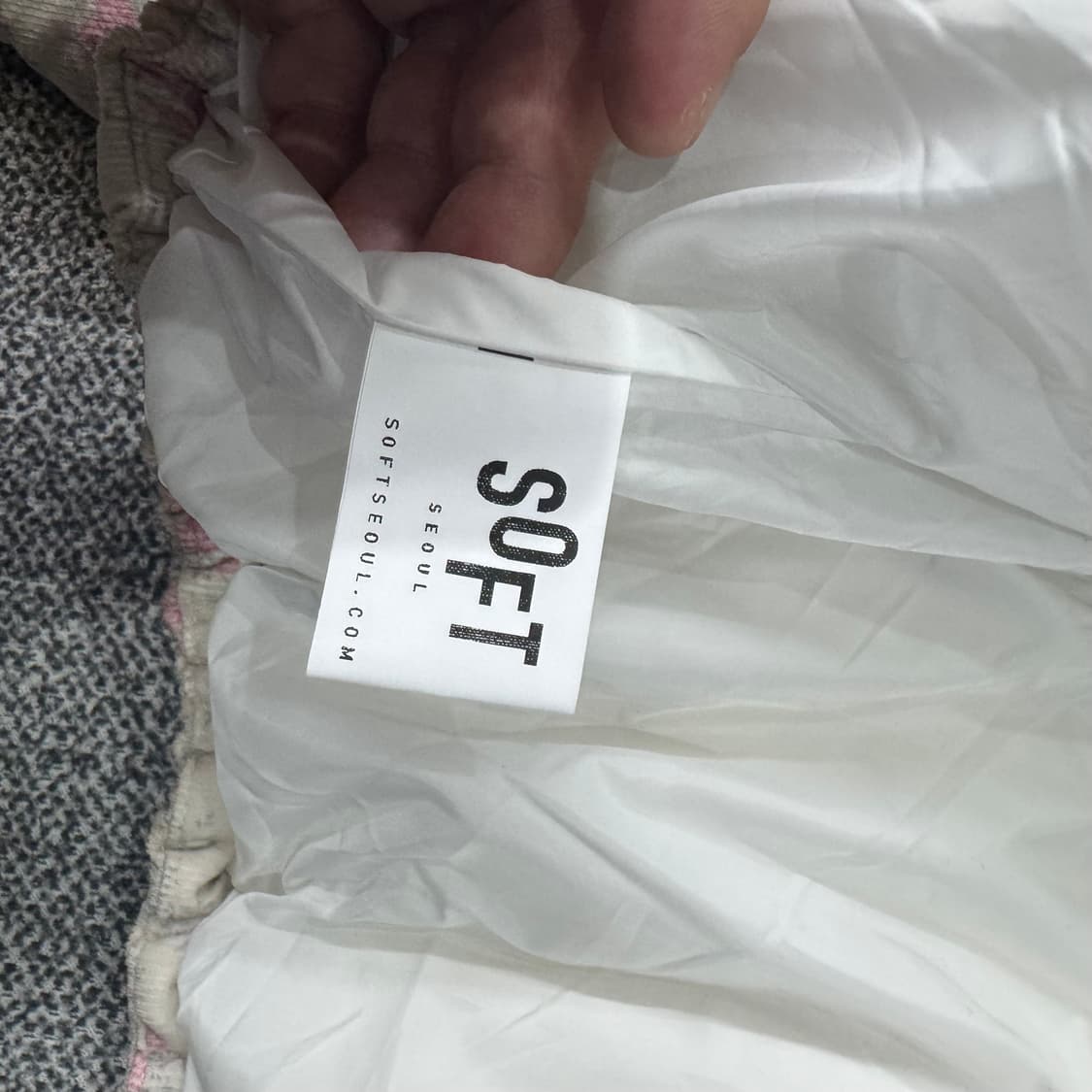 소프트서울 플라워 패턴 덕다운 숏패딩 상품이미지6