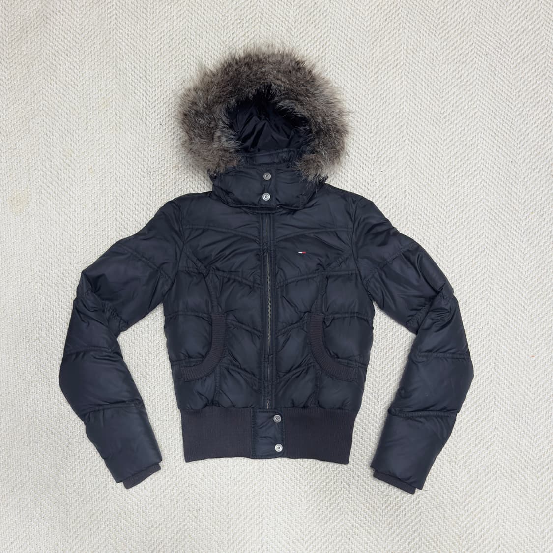 Tommy Hilfiger 타미힐피거 허얇 덕다운 패딩자켓 상품이미지1