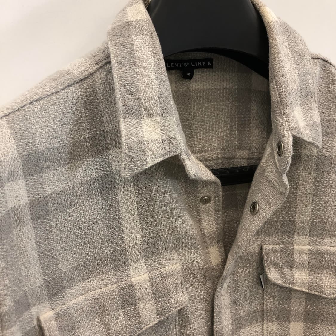 리바이스 LINE8 그레이 체크셔츠 M 상품이미지4
