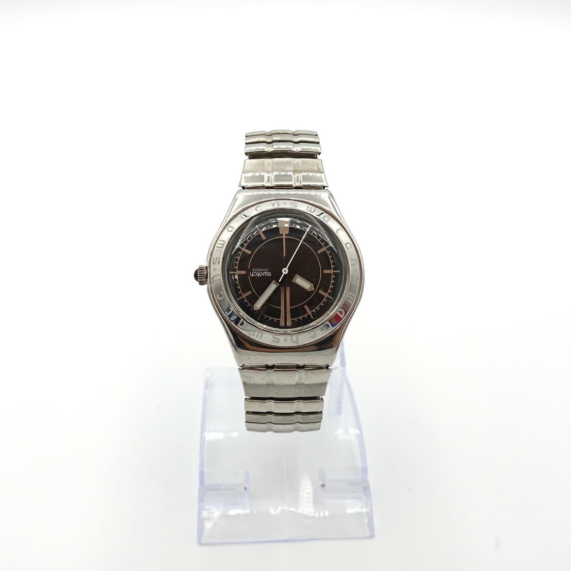 SWATCH 빈티지 스와치 아이러니 실버 익스팬션 메탈 손목시계  상품이미지5
