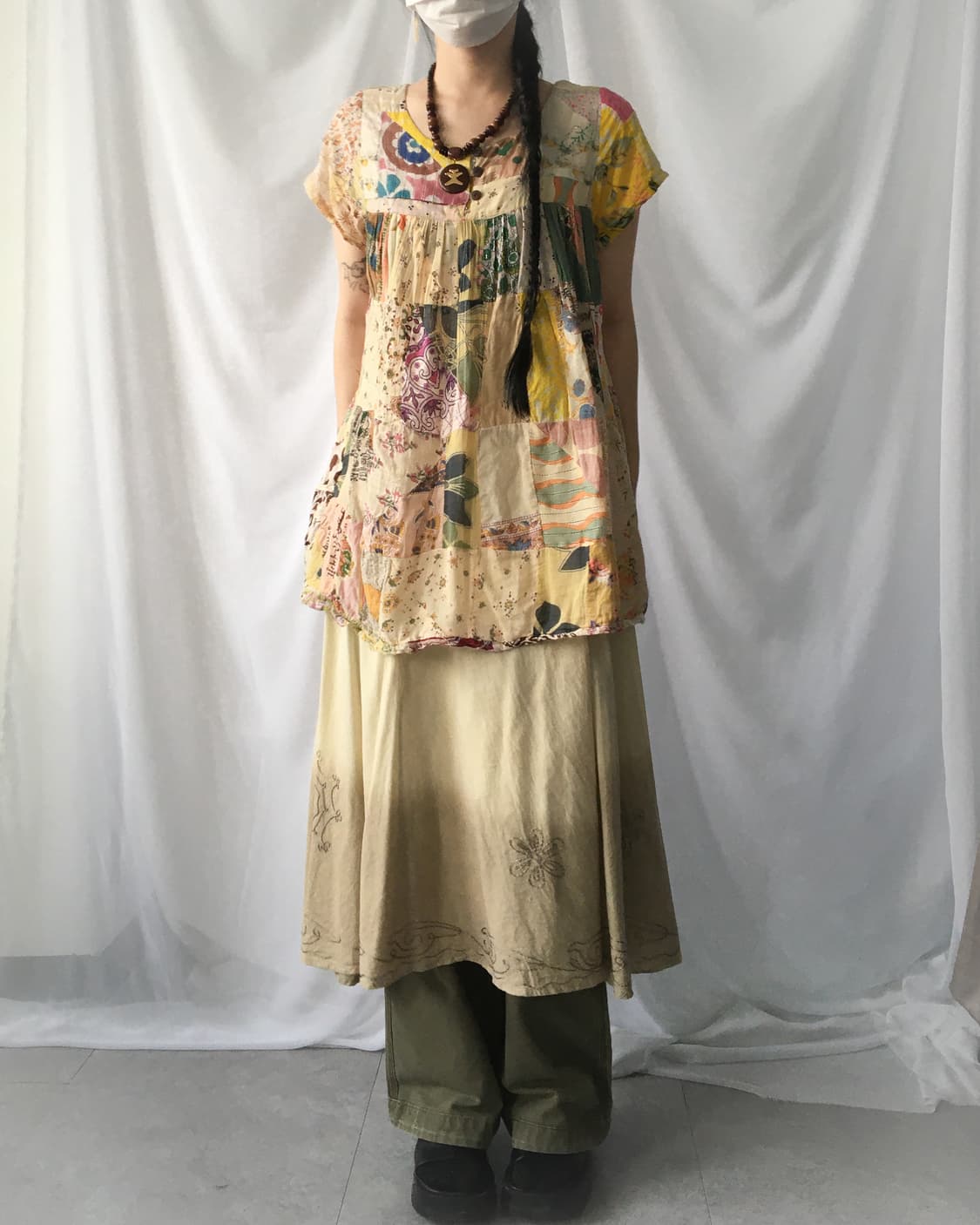 Ethnic mood wrap skirt 상품이미지8