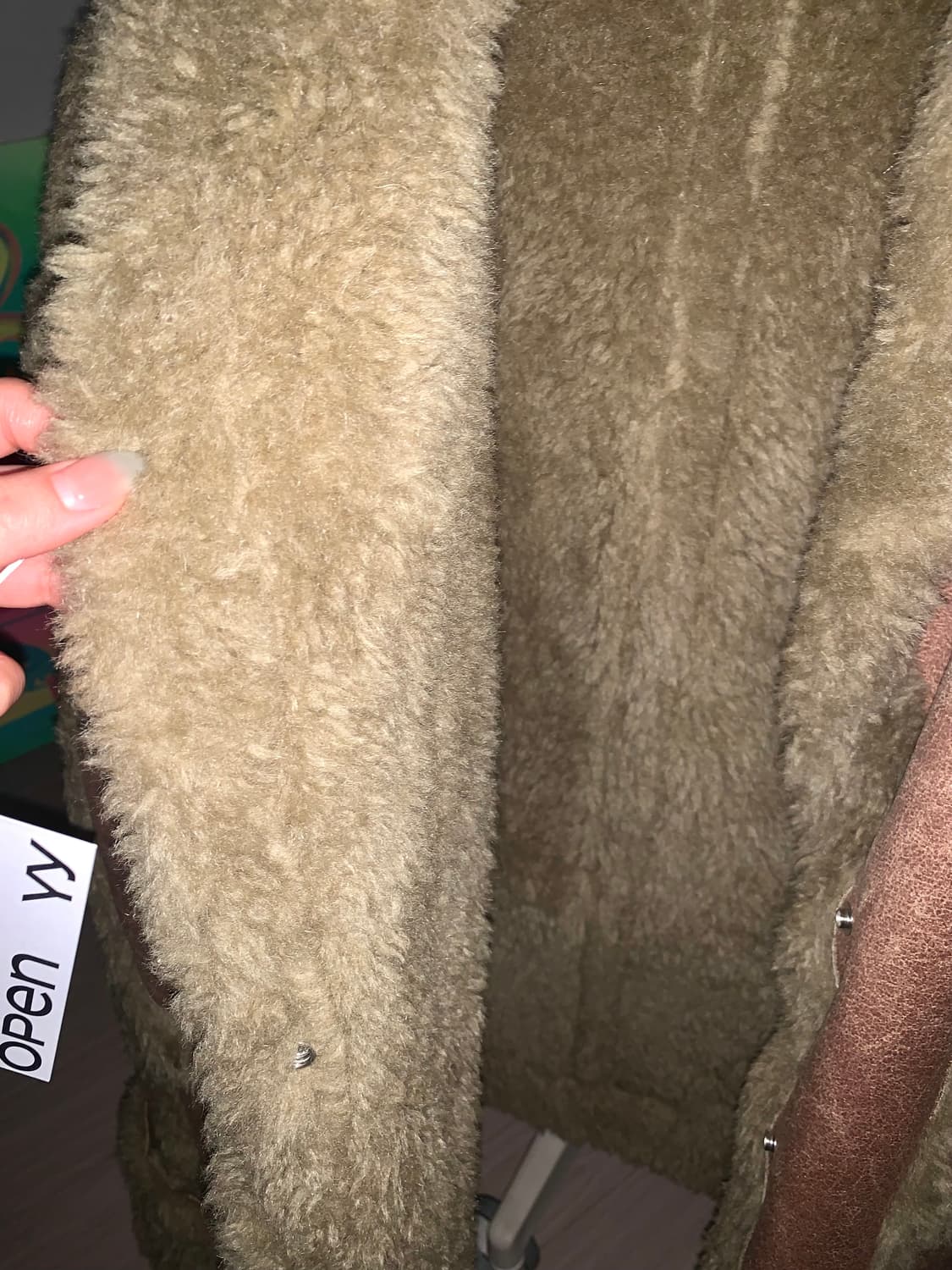 PANELED FAUX-SHEARLING JACKET, CAMEL 상품이미지4