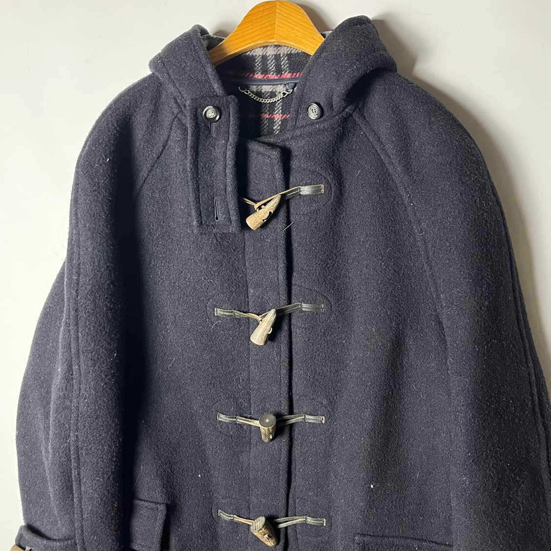 [Burberry] 90's 버버리 울 더플 후드 코트 상품이미지3