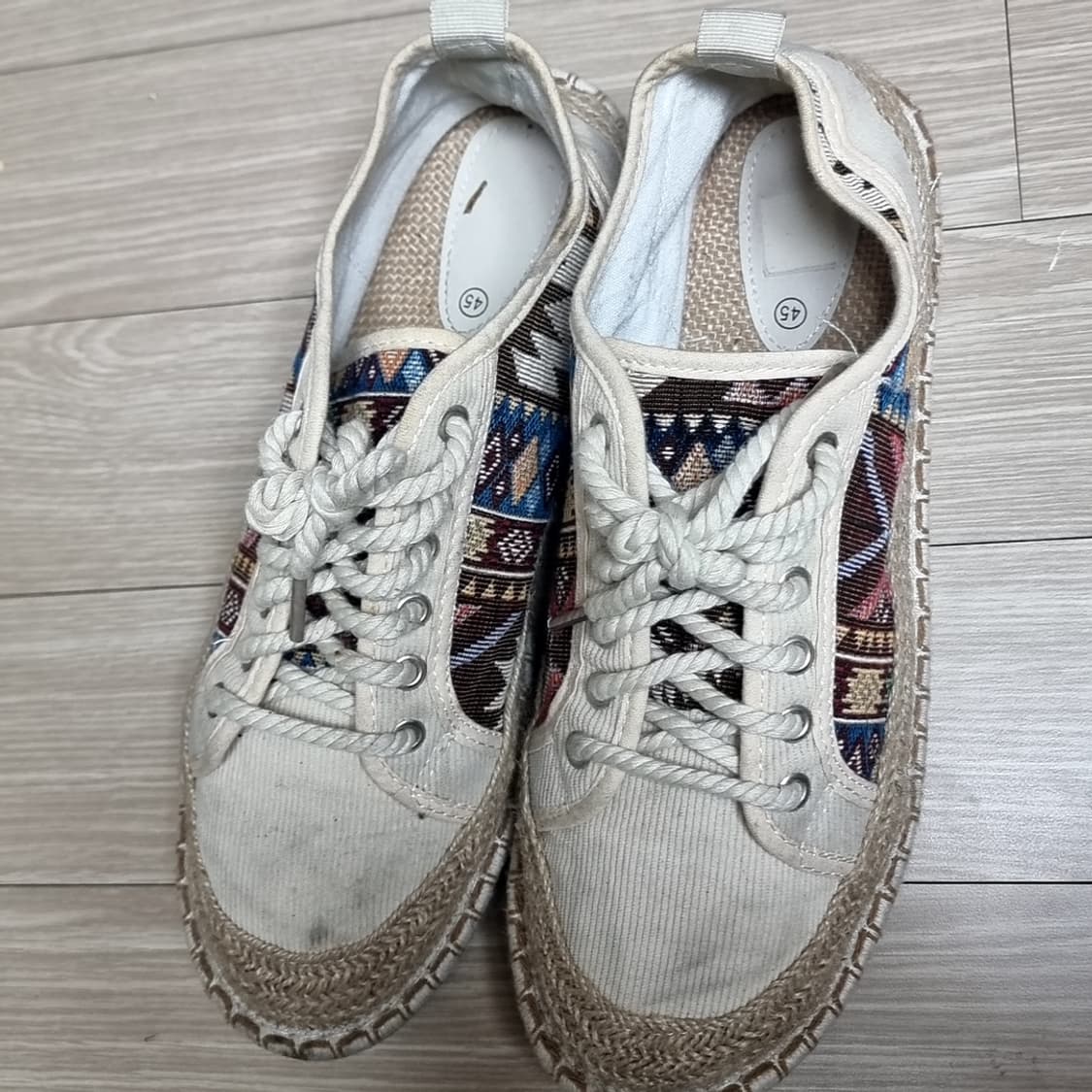 에스파드류 스타일 패턴 스니커즈(275-280) 상품이미지3