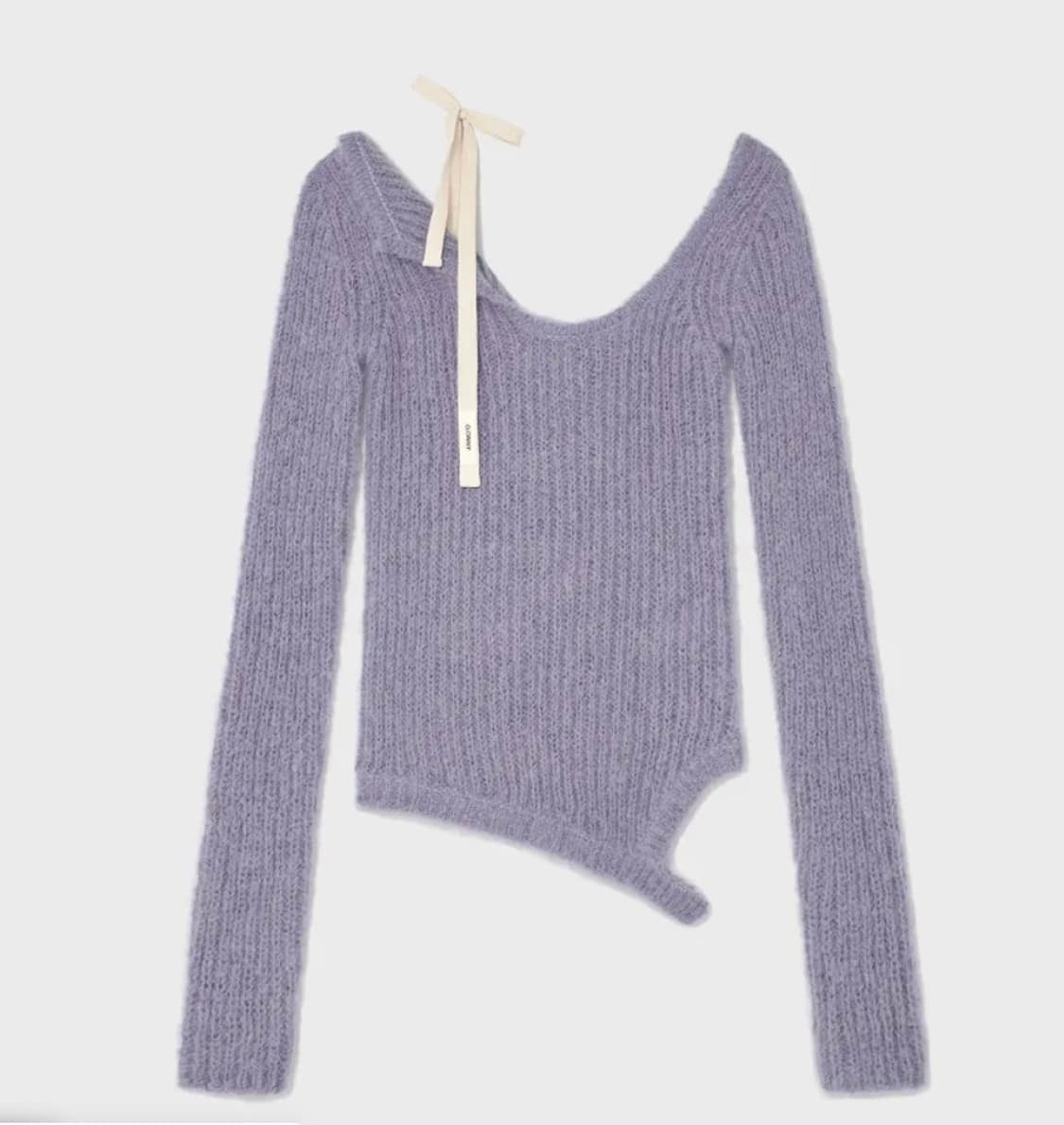 ISA ASYMMETRICAL KNIT TOP blue bell 상품이미지1