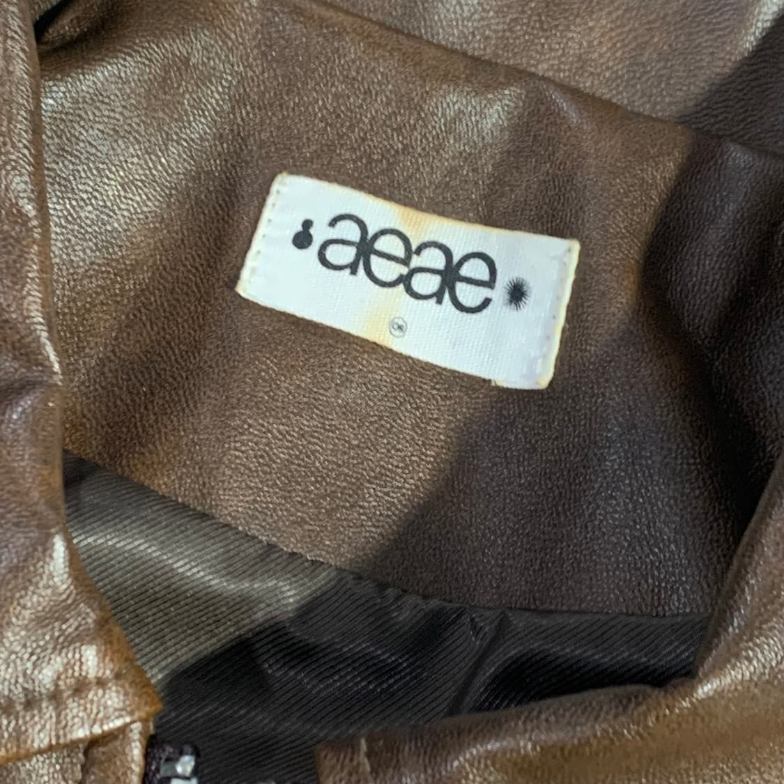 Aeae 페이크 레더 가죽 자켓  상품이미지4