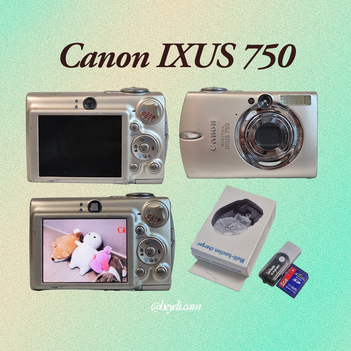 (아일릿 원희) 캐논 ixus750 IXY700 골드 상품이미지2