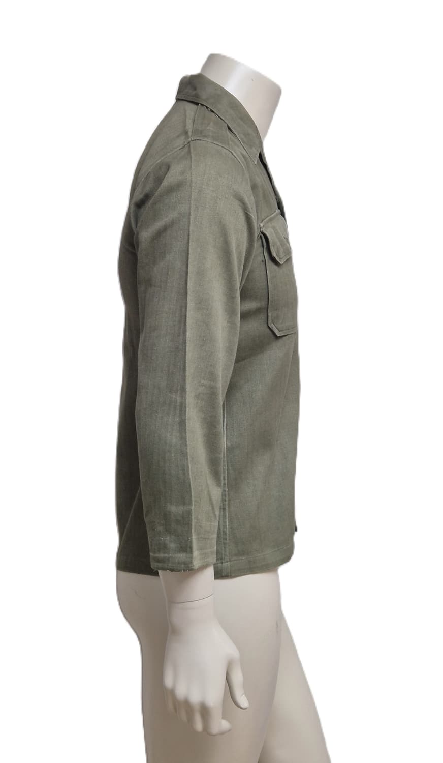 육군 구형 60~70년대 민무늬 전투복 상의 자켓 (S) 상품이미지3