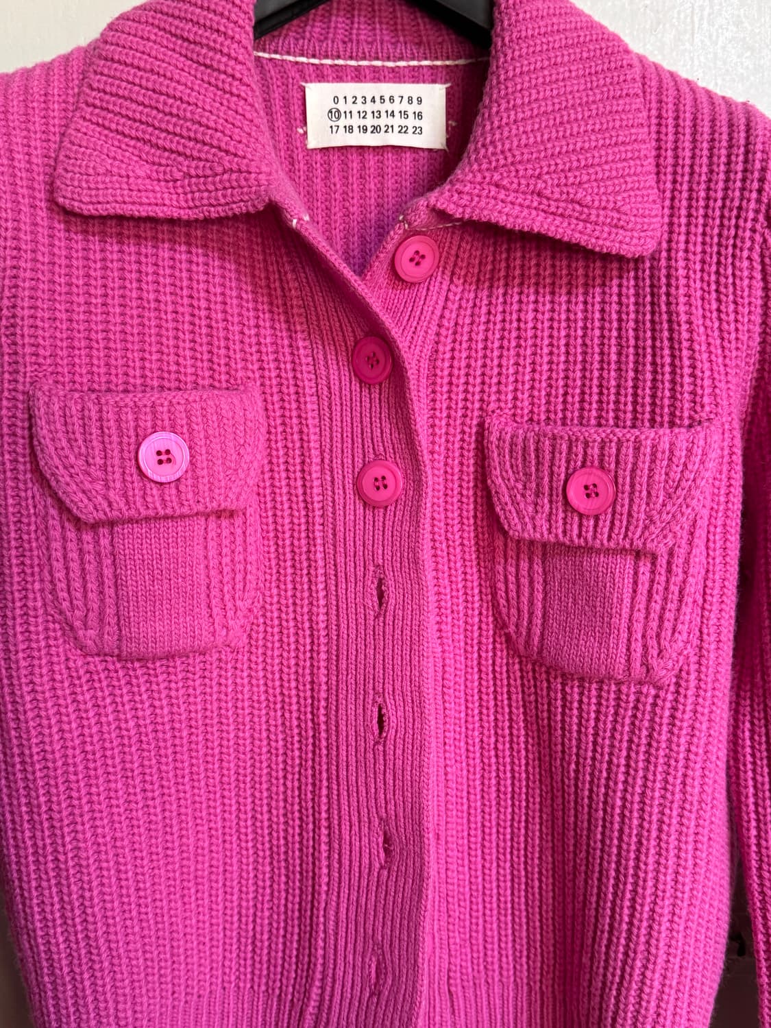 메종 마르지엘라 핑크 니트 가디건 상품이미지10