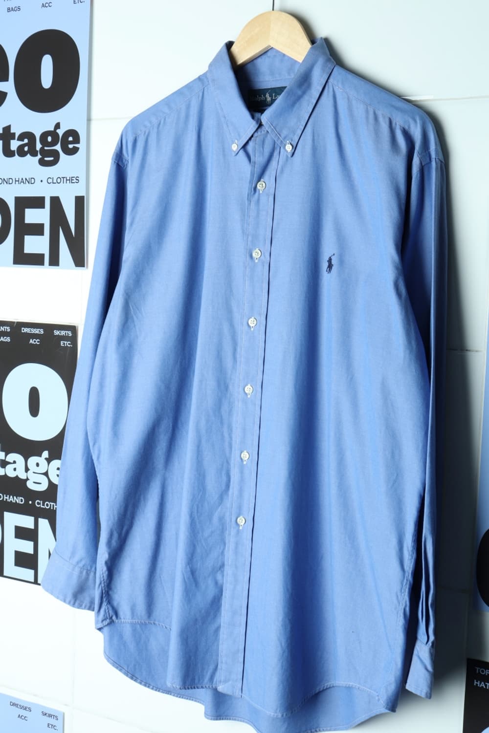 (XL-3XL) 폴로 랄프로렌 셔츠 남방 USA 무지 네이비-H31298 상품이미지1