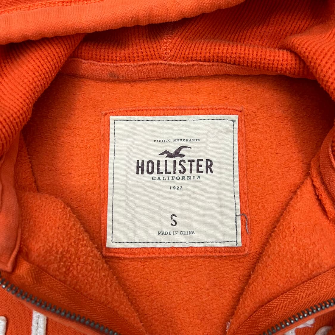 착샷O 홀리스터 오렌지 딱붙 후드집업 상품이미지2