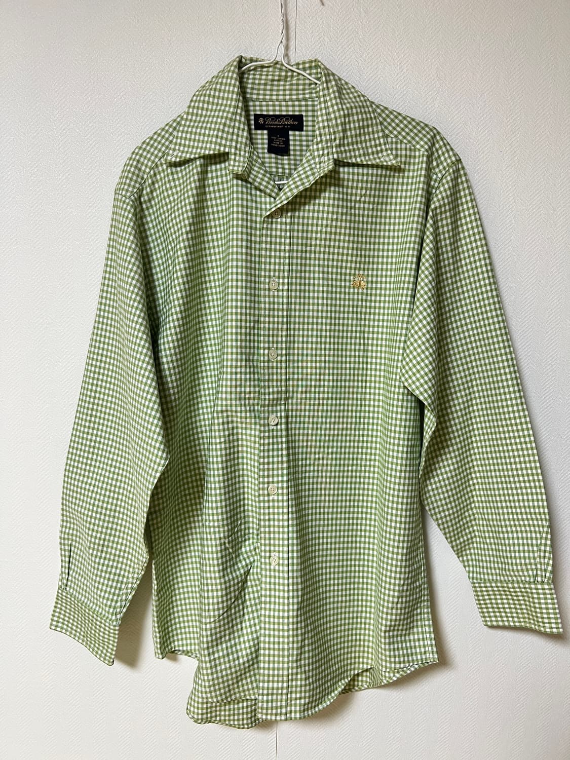 브룩스브라더스 수피마코튼 체크 셔츠 상품이미지1