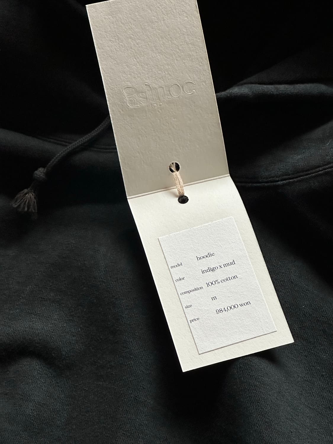 [M] 25aw 가지록 인디고 x 머드다잉 후디 상품이미지4