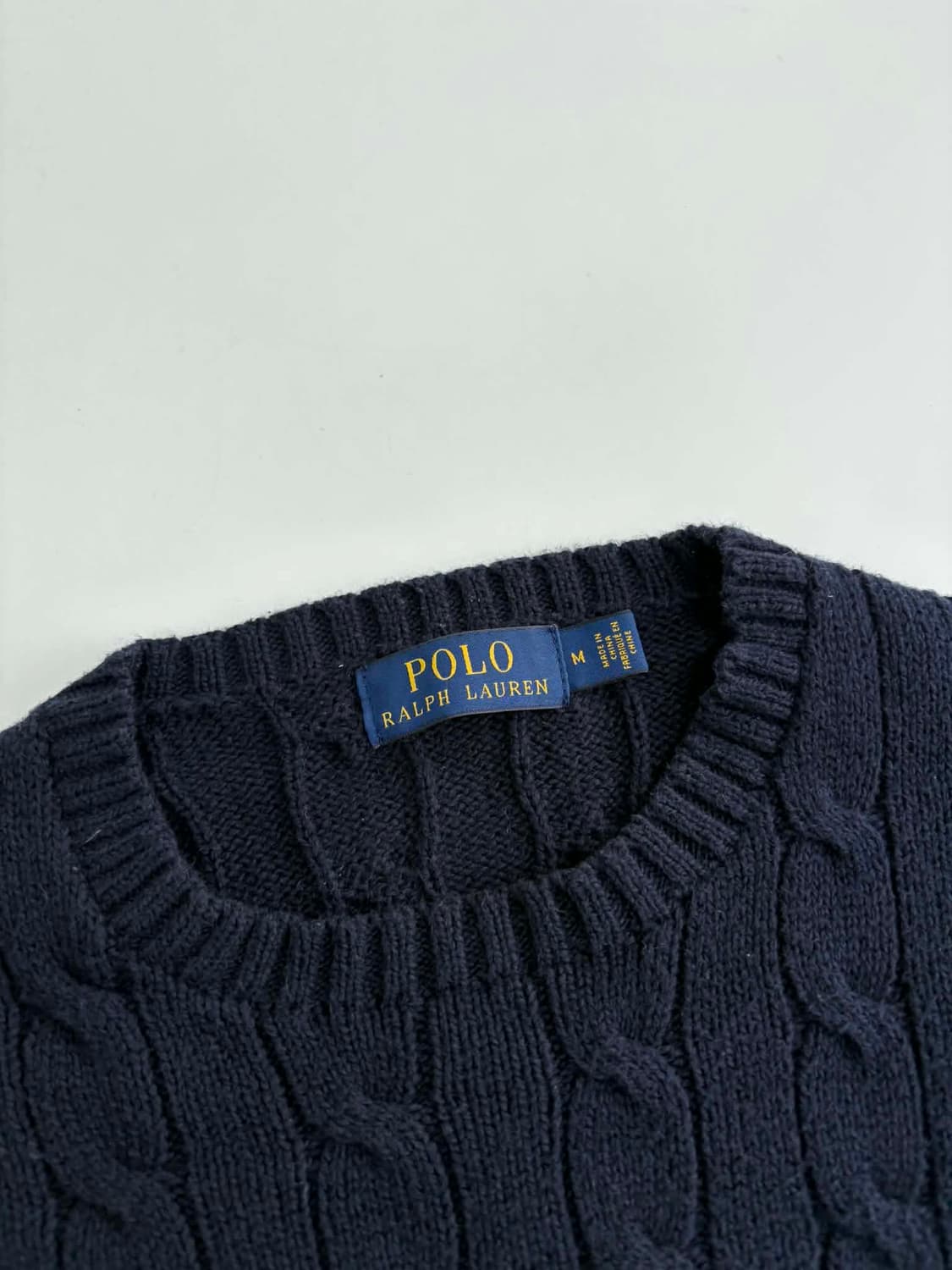 [M] 폴로 랄프로렌 케이블 코튼 니트 스웨터 상품이미지3