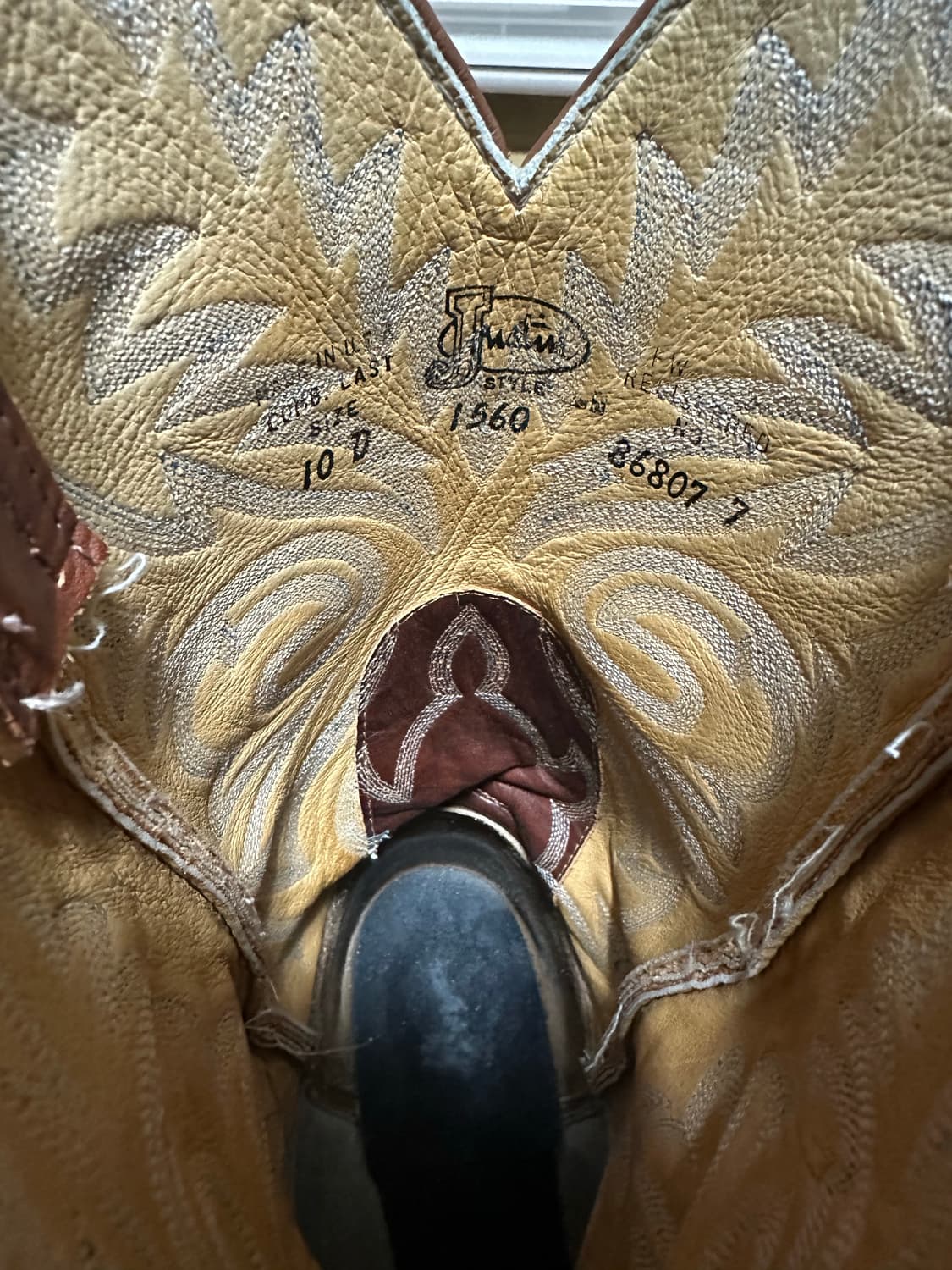 Justin 저스틴 웨스턴부츠 1560 10D Made in USA 상품이미지7