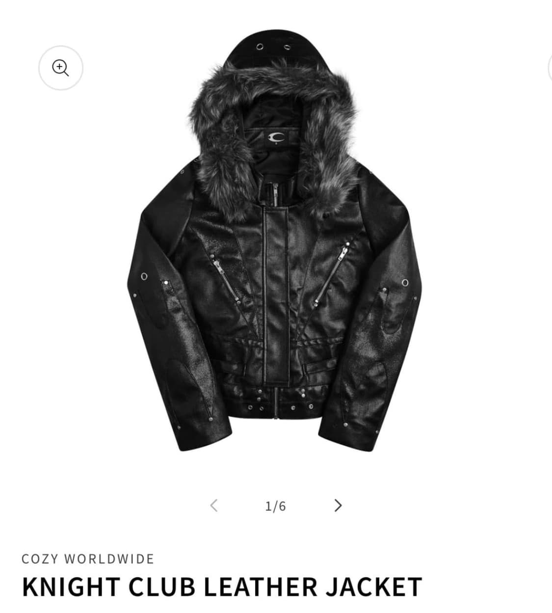 cozy worldwide knightclub 레더자켓 M 상품이미지1