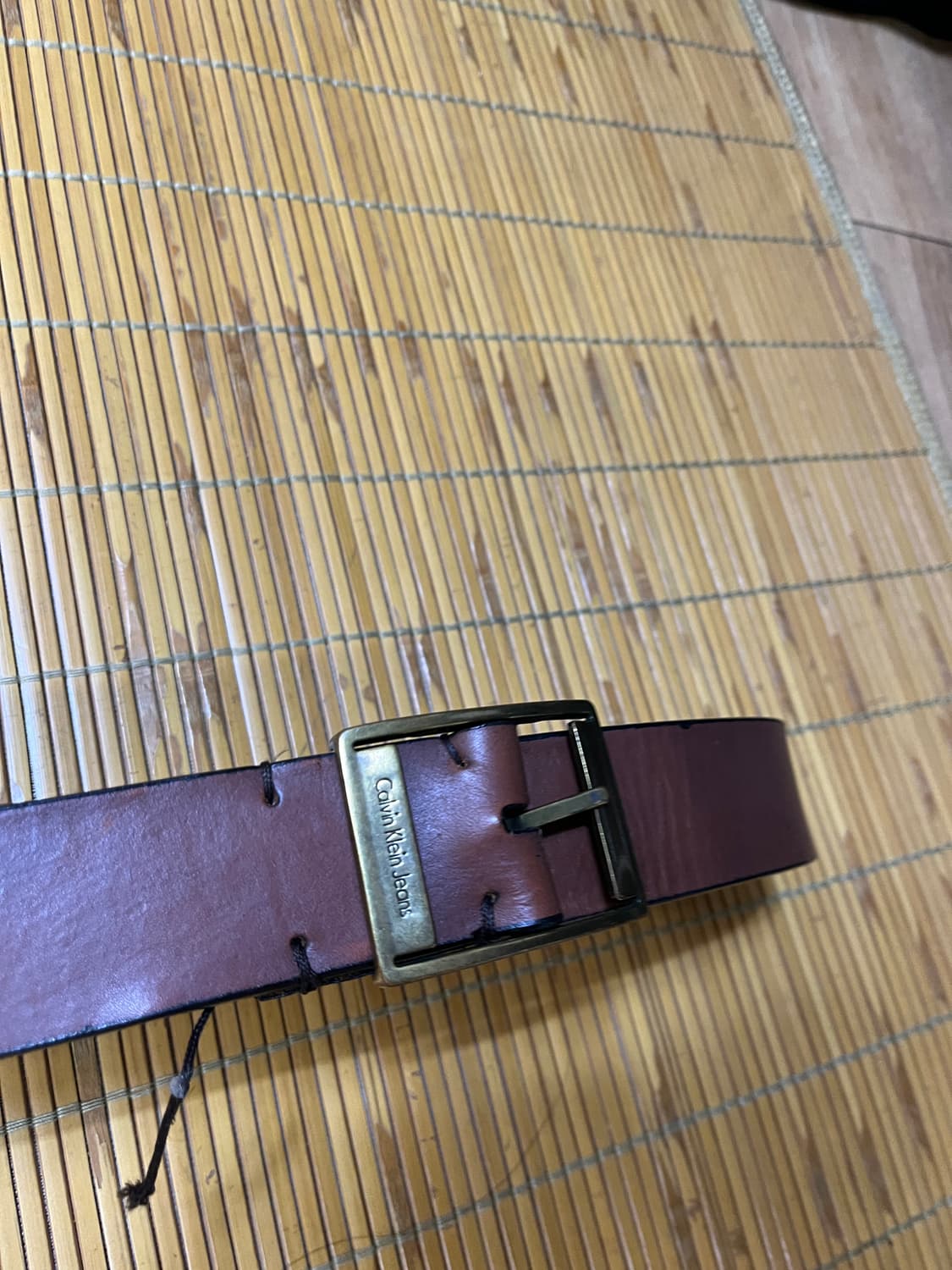 캘빈클라인 브라운 레더 벨트 상품이미지2