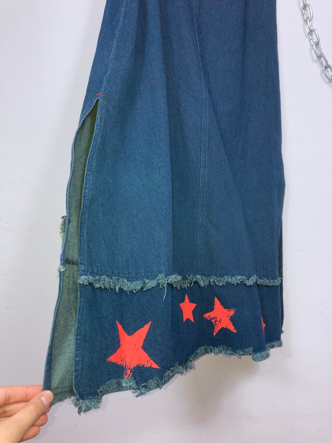 빈티지 데님 롱스커트 상품이미지7