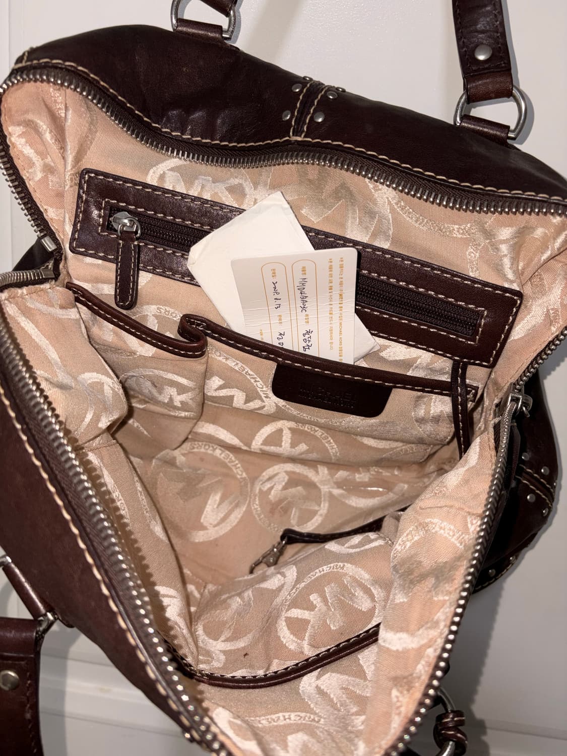 Michael kors chocolate brown bag 상품이미지4
