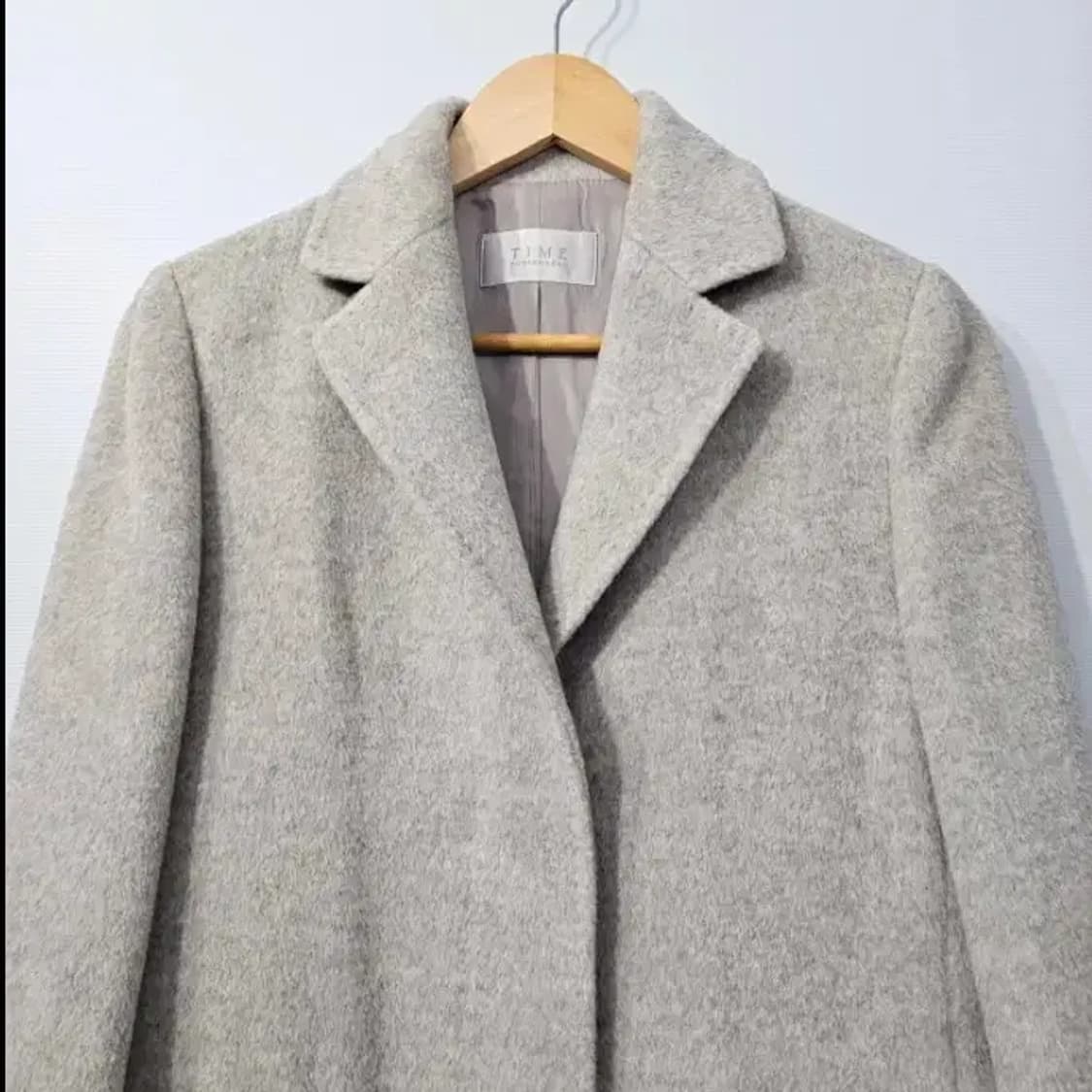 TIME 타임 롱 코트 회색 ~55 상품이미지4