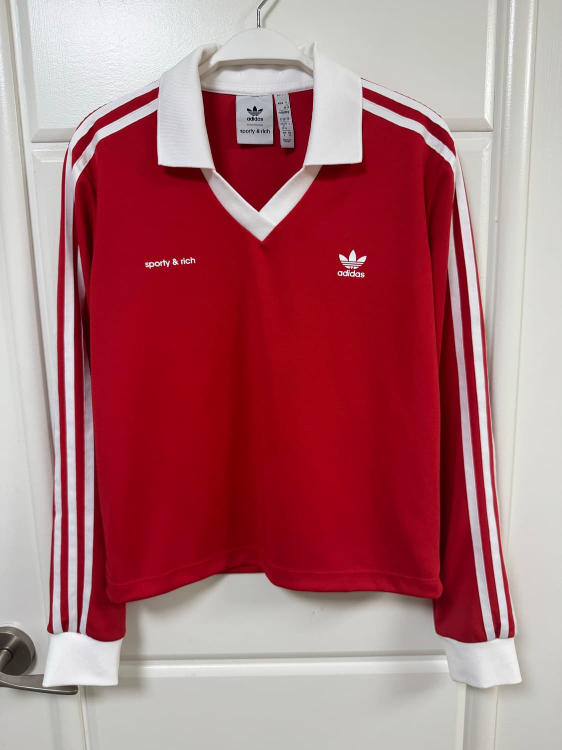 스포티앤리치x아디다스 롱슬리브 져지 레드 상품이미지3