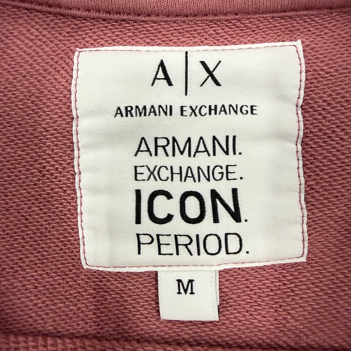 (우먼즈M)아르마니 익스체인지 스터드 로고 맨투맨(핑크) 상품이미지3