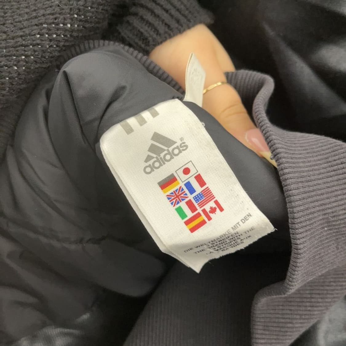 아디다스 올드스쿨 레트로 빈티지 누빔 패딩 자켓 95 C09701 상품이미지6