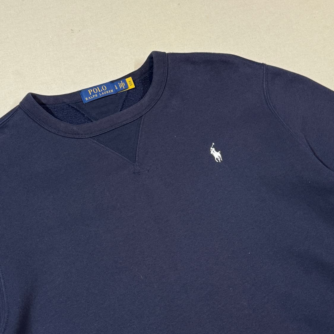 L) 폴로 랄프로렌 네이비 맨투맨 큐알탭 상품이미지4