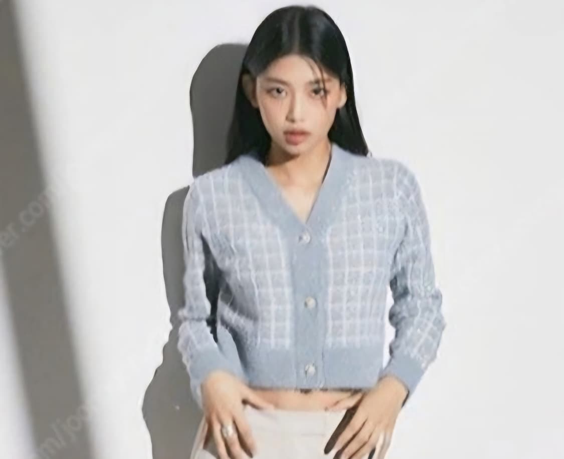 미쏘 트위드 가디건 MIWCKCT11T L 미쏘펄소라체크니트가디건 상품이미지3