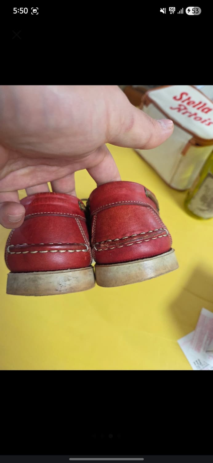 파라부트 바시티 마린 레드 보트슈즈 265 상품이미지3