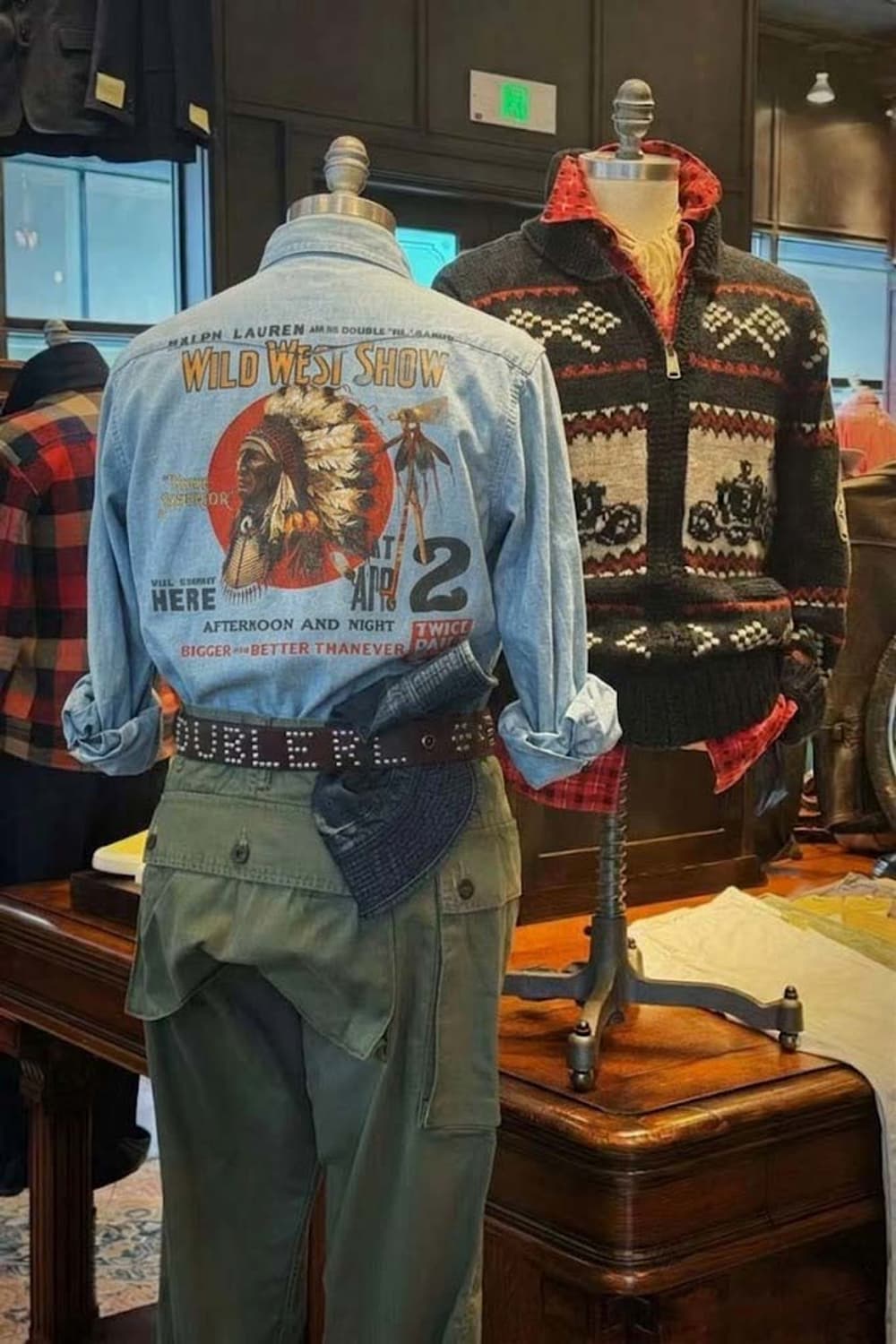 폴로 랄프로렌 인디언헤드 데님 콘초 사우스웨스턴 셔츠 상품이미지5