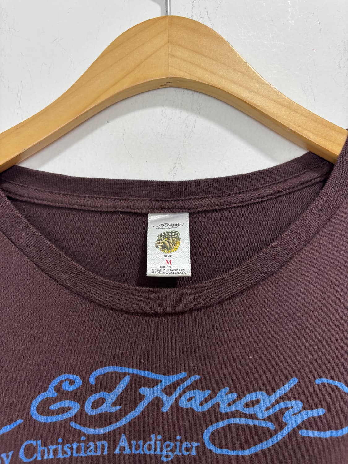 에드하디 브라운 연꽃 큐빅 비즈 긴팔 티셔츠 상품이미지8