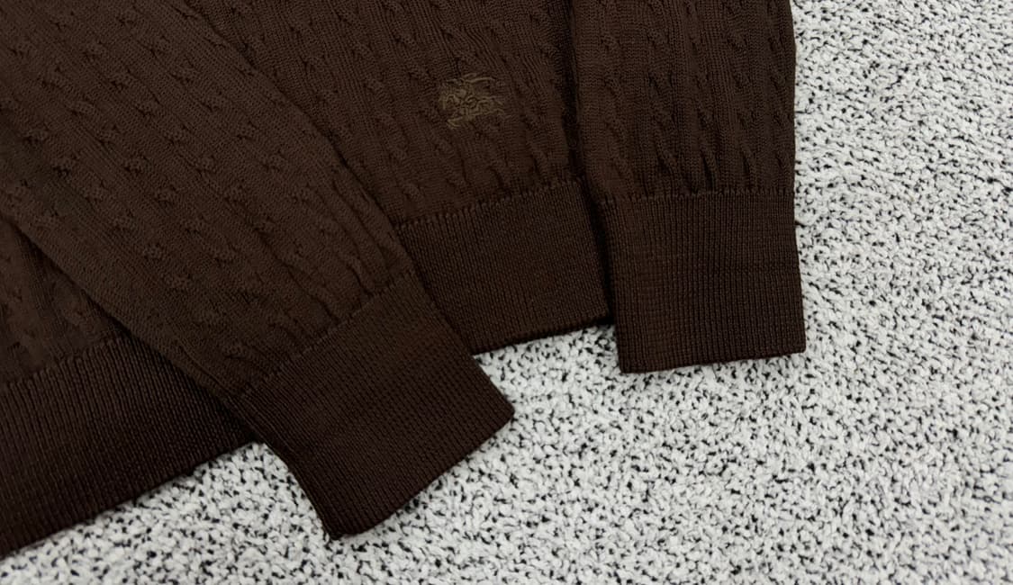 버버리 울 케시미어 케이블 목폴라 상품이미지3