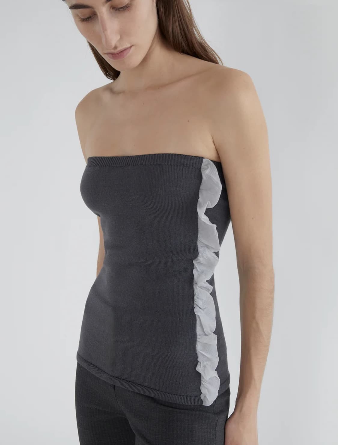 [S,M]팔로마울 Rombo 프릴 탑 상품이미지2