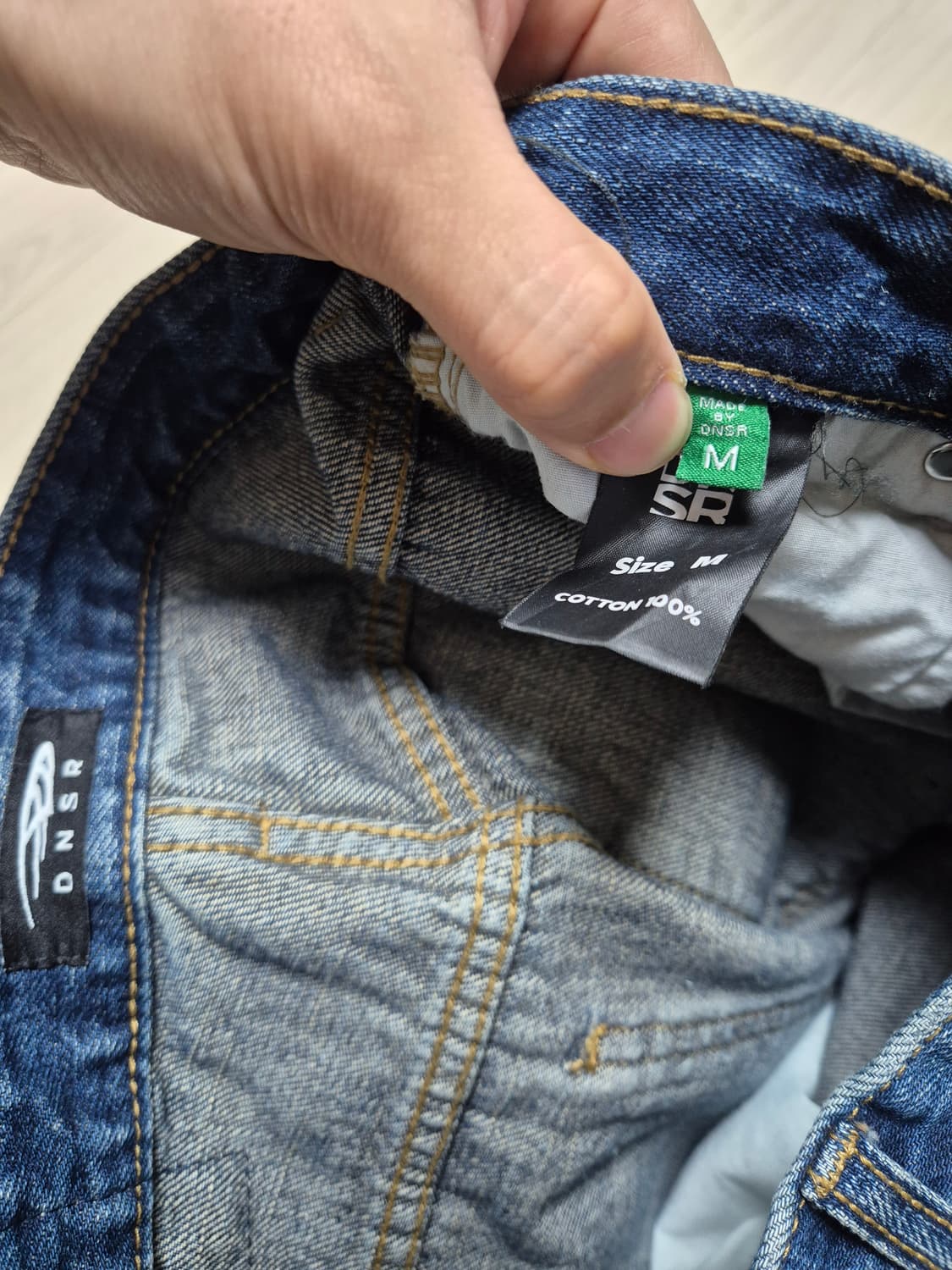 [M] DNSR 헤리티지 디스트로이드 데님 팬츠 블루 상품이미지4