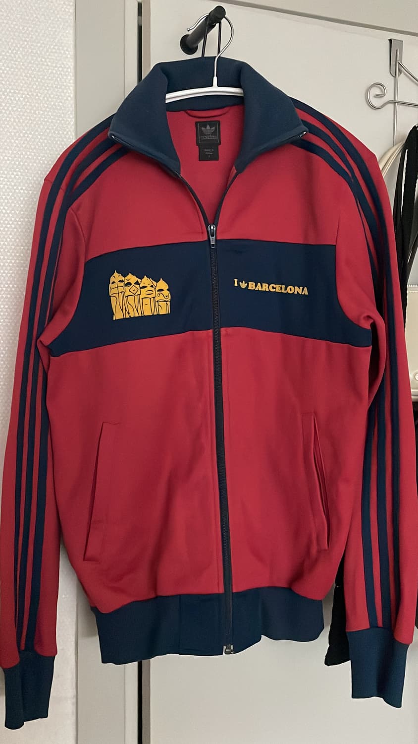 아디다스 바르셀로나 버건디 트랙탑 져지 s 상품이미지3
