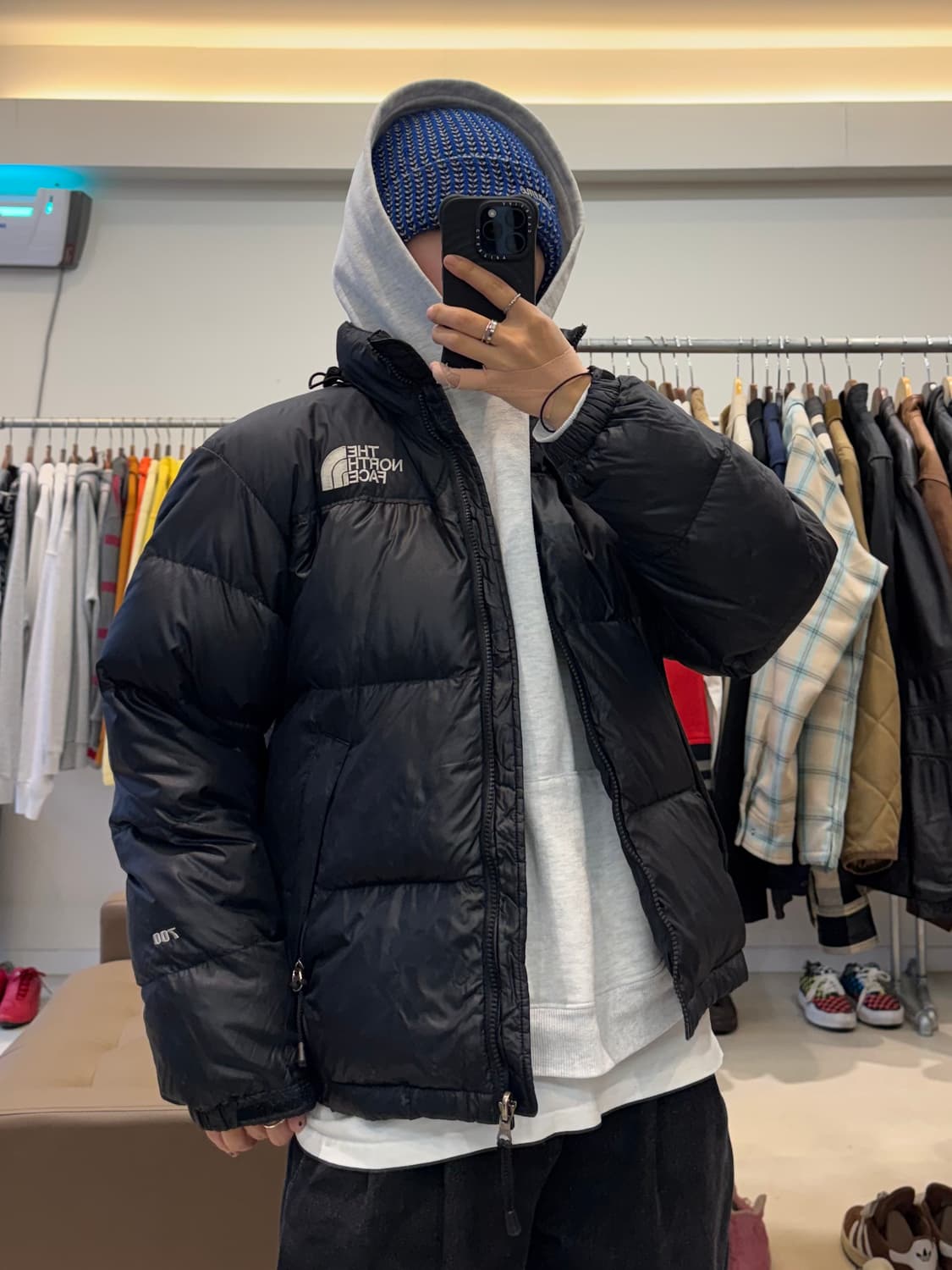 노스페이스 센터로고 눕시 패딩 상품이미지7