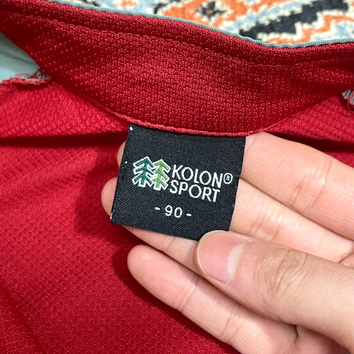 코오롱스포츠 레드 기능성 긴팔티셔츠 여성90 상품이미지4