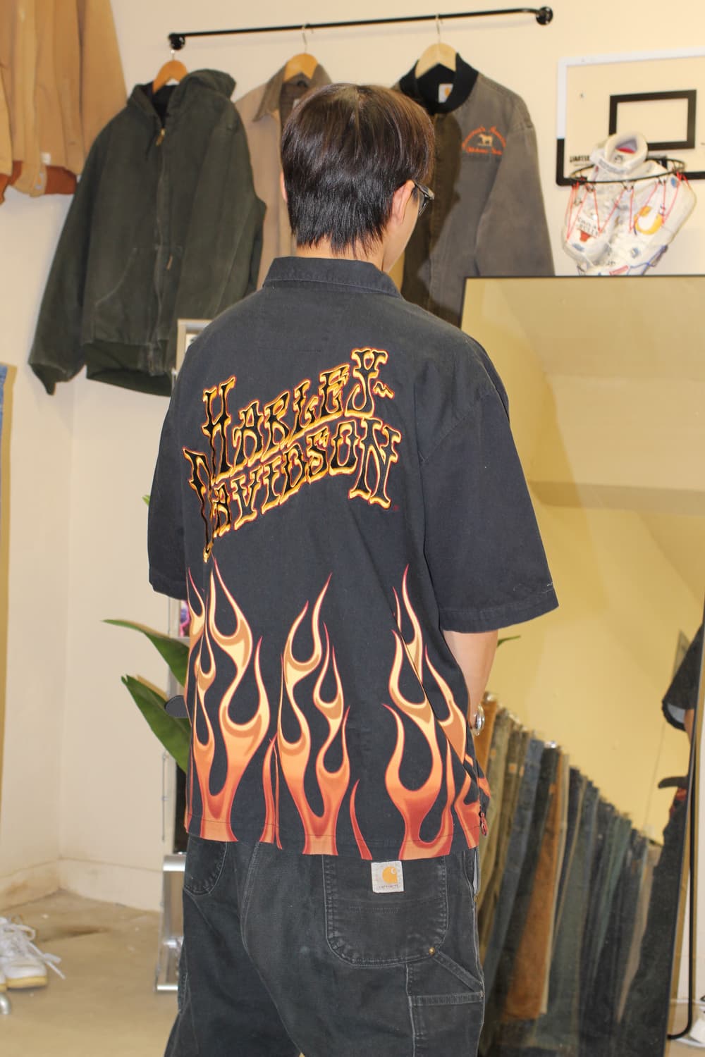 1990s Harley-Davidson Flame Shirts 상품이미지6