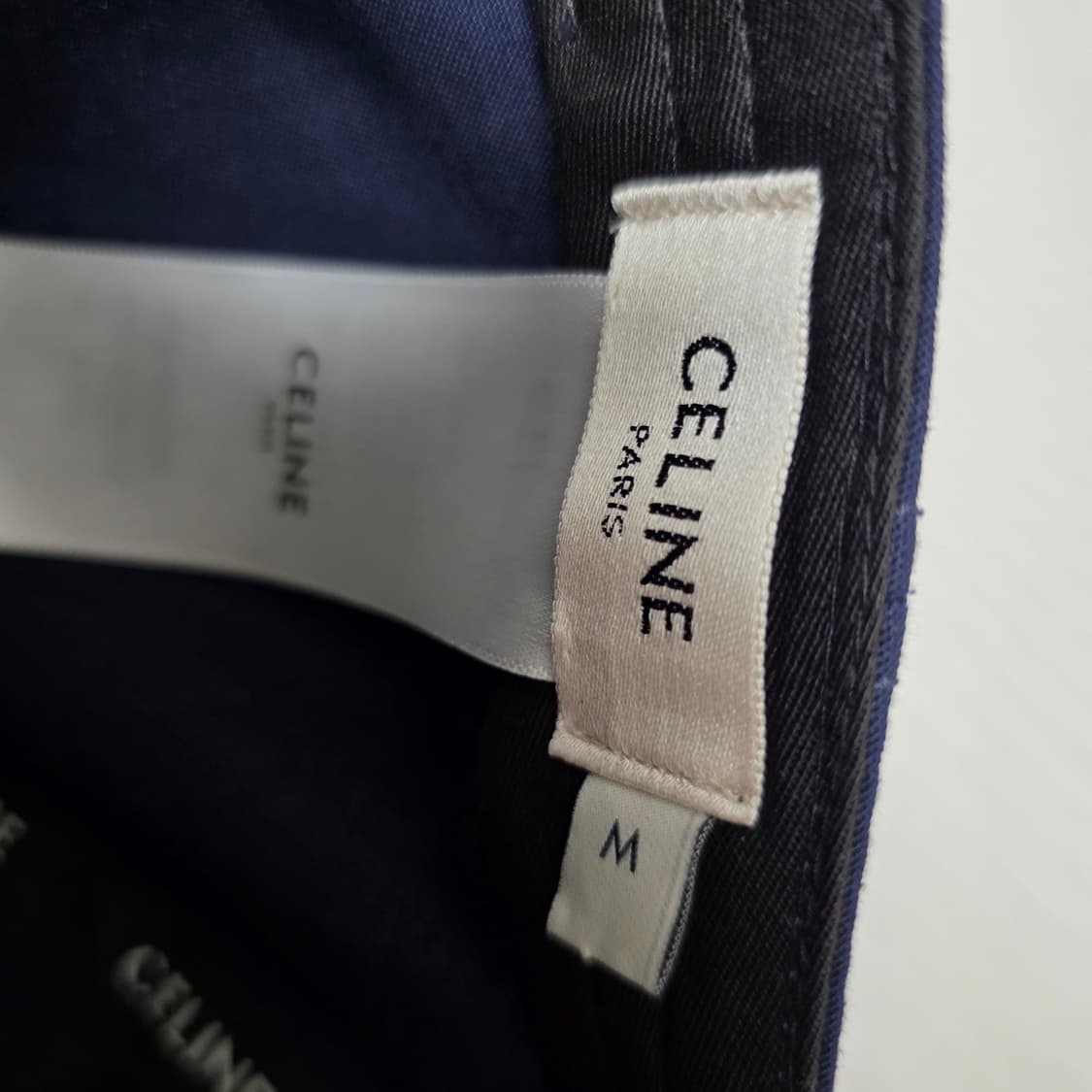 졍품 셀린느 CELINE 자수 네이비 볼캡 모자 상품이미지4